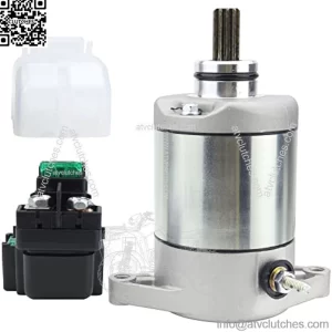 Starter and Relay for Suzuki 02-07 Eiger 400 Auto LT-A400 2WD/4WD ATV,Eiger 400 2WD/4WD LT-F400 2002-2007 31100-38F00 18809 18840 SMU0297 31800-03G00