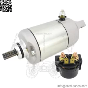 21163-1321 Starter & Relay for KAWASAKI Teryx 750 KRF750 2008-2010 SMU0280 18719 (For: More than one vehicle)