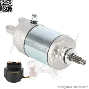 Starter & Relay Solenoid For Honda Fourtrax 300 TRX300 TRX300FW 2X4 4X4 1988-00 (For: Honda)