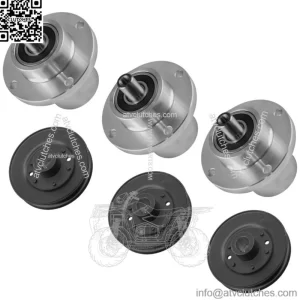 Deck Spindle w/Pulley for Bad Boy Stand-On - 36" 2016-2017 / 033-4820-00 3x