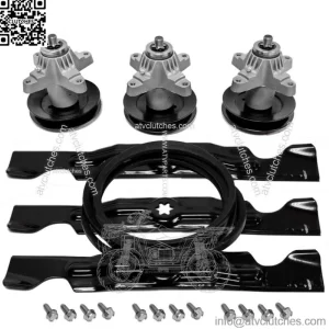 Blade Spindle & Belt Kit For Cub Cadet MTD Troy RZT 50" Deck Zero-Turn Mower