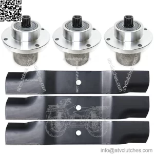 52" Deck Kit For Hustler Zero Turn FasTrak Super Mini Z (3) Spindle (3) Blade