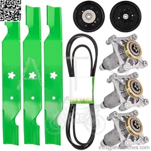 Deck Rebuild Kit for Husqvarna Poulan 54 inch Z254 541ZX Zero Turn Mowers Blade Spindle Belt Idler