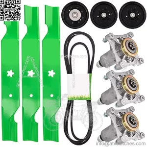 Deck Rebuild Kit for Husqvarna 54 inch RZ5422 RZ5424 RZ5426 RZ54i Z254 Z254i Blade Spindle Belt Idler