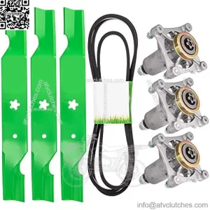 Deck Rebuild Kit for Husqvarna Poulan 54 inch RZ 5422 5424 5426 Z254 RZ54i Blade Spindle Belt