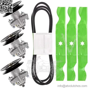 Spindle Belt Blade Kit for MTD Cub Cadet LT1050 i1050 LGT1050 SLT1550 Troy Bilt TB2450 50 inch Deck