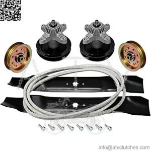 Deck Rebuild Kit Spindles Blades Belt Pulleys for Cub Cadet 46 Inch LTX1045 LTX1046 LTX1046VT Troy Bilt Horse XP
