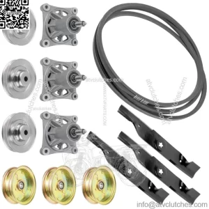 Spindle Pulley & Blade Belt for Husqvarna EZ4822 587125201 532174358 48"