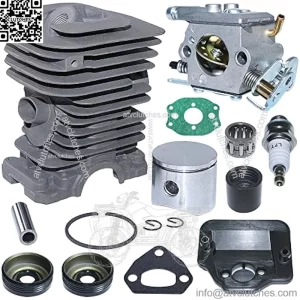 40Mm Cylinder Piston Carburetor Kit For Husqvarna 142 141 137 136 Chainsaw 530069941, 530071987, 530019172, 530035482, 530029811, 530056363