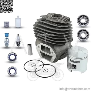 51mm Cylinder Piston Kit 506386171 For K750 K760 For Husqvarna For Partner Concrete Saw, Cylinder Piston Kit, Decompression Valve, Fuel Filter, Spark Plug, Needle Bearing, Crank Bearing