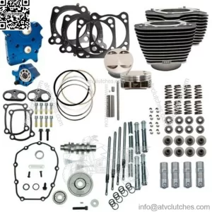 107" to 124" Water Cooled Power Package Gear Drive Chrome Harley Touring M8 (For: Harley-Davidson)