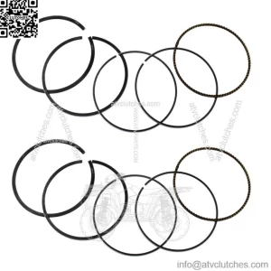 2 Sets of  Standard Bore Piston Rings fits Kawasaki 650 ATV's 80mm