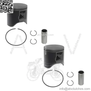 2  Standard Bore T-Moly Piston Kits for Polaris 850 Sleds Most 2019-2022 85mm