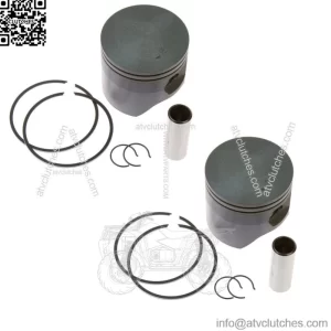 2  Standard Bore HyperDryve Piston Kits for Polaris 800 Snow 2017-2023 85mm