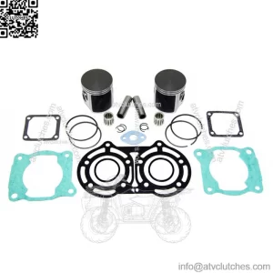 2  .020 Over Pistons, Bearings & Gasket Kit for Yamaha Banshee 350 64.5mm