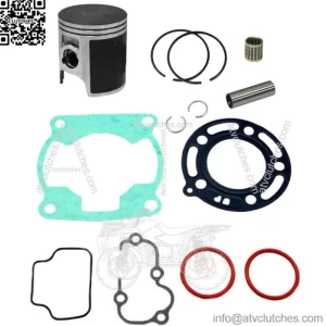 .040 Over Bore Piston Bearing Gasket Kit for Kawasaki 1998-2000 KX80 49mm