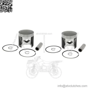 2  Standard Bore Piston Kits for Arctic Cat 700 Snow fits 1991-2000 81mm