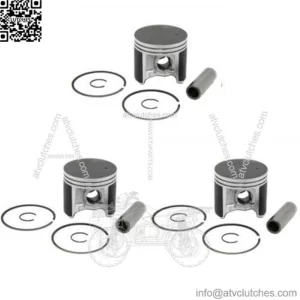 3 Piston Kits POLARIS INDY 650, SKS- 648cc ('88-93) 67.75MM