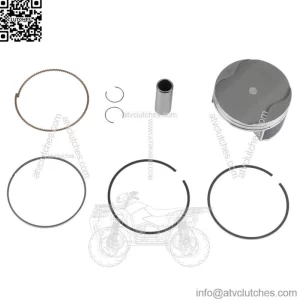 Platinum Series Piston Kit 1mm Over 86.9mm Yamaha WaveRunner FX 08-18 (For: 2014 Yamaha SVHO)