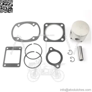 For Yamaha G1 2-Cycle Gas Golf Cart Top End Piston Kit w/Gaskets | Standard Bore