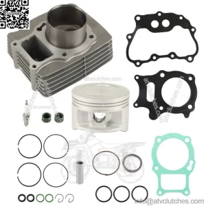 Top End Rebuild Kit Cylinder Piston Gaskets 68.5mm For Honda Recon 250 2002-2022