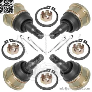 for Yamaha YFZ450X 10-11/ YFZ450 2004-13 Upper and Lower A-Arm Ball Joints 4 Pcs