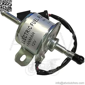 12V Fuel Pump AM876266 AM876207 with Black Plug for John Deere 2020 2030 2520 2720 3005 3120 3203 3320 3520 3720 4005 4105 3032E 3036E 3038E Yanmar 2TNV70 2V750 3TNV76 3TNV88