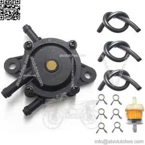 Fuel Pump with Filter and Oil Hose Compatible with Kohler 25HP-75HP Small Engine Golf Cart Lawn Mower Yamaha Honda Kawasaki JD Engine 491922 691034 692313 808492 808656