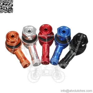 90 Degree CNC Aluminum Valve Stem Motorcycle 11.3mm Wheel Tire - Black