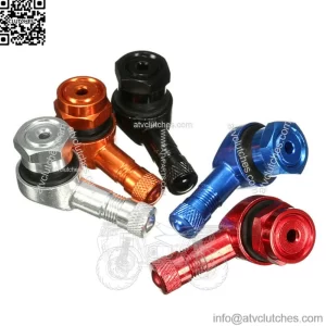 Motorcycle Valve Stem Rim Wheel Tubeless Tire 90 Degree 11.3mm 0.453" CNC Aluminum Universal Motorcycle Bike Bicyle Tyre For Honda US,sliver color