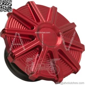 Arlen Ness Red 10 Gauge Billet Screw In Vented Gas Cap Harley Big Twin XL 96+ (For: Harley-Davidson)