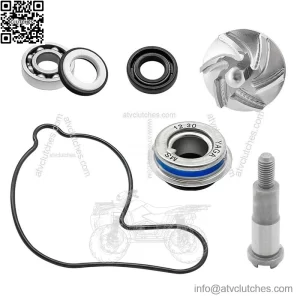 Water Pump Impeller Bearing Seal Shaft Kit for Honda TRX450R 2004 2005 2006-2009