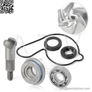 04-09 for Honda TRX450R Billet CNC Hi-Flow Water Pump Impeller Shaft Rebuild Kit
