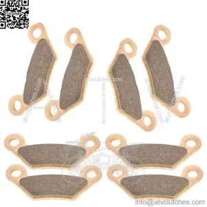 4 Front And Rear Brake Pads for John Deere Tx Gator / Tx Turf Gator After 050000