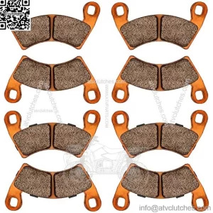 Brake Pads for 2015-2020 Polaris RZR 900 (50inch) /RZR S 900 (60inch),2017-2020 Polaris RZR 1000 60inch PS EU/Tractor/Zug, 4 Set Front and Rear Sintered Copper Replacement Brake Pads