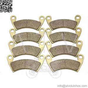 Master Chen Front Rear Brake Pads Brakes for Polaris RZR XP 1000 2014-2017 / RZR-4 XP 900/800 Ranger 6X6 EFI/Ranger 700 Crew FA452FR MC0408-PAD