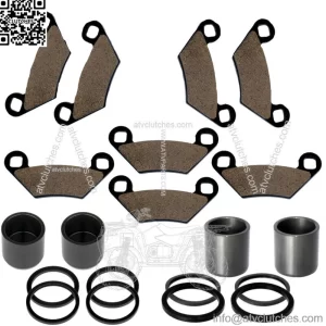 Front Rear Brake Caliper Piston W/Pads For Polaris Sportsman XP 1000 2015-2018 (For: Polaris)