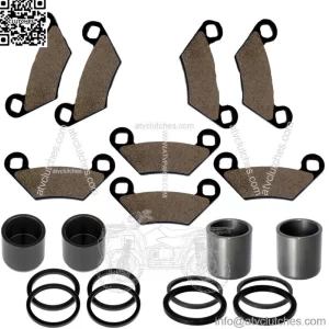 Front Rear Brake Caliper Piston W/Pad For Polaris Sportsman 1000 Touring 2015-18