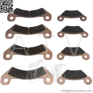 (2) Front Rear Brake Pad for A3 T Military 4x4 HPX615E HPX815E John Deere Gator