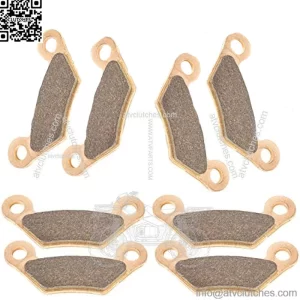 4 Front Rear Brake Pad Compatible with John Deere Xuv Gator 620I Gas/Xuv Gator 850D Diesel