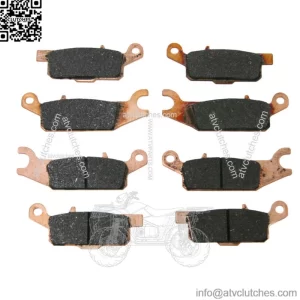 Front & Rear Brake Pads for Yamaha 2007-2023 Grizzly 700 & 2009-2014 Grizzly 550