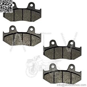 Front & Rear Semi-Metallic Brake Pads for Honda ATC250R 3-Wheeler fits 1985-1986