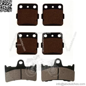 Front & Rear Severe Duty Brake Pads for Yamaha Grizzly 660 fits 2002-2008 Models