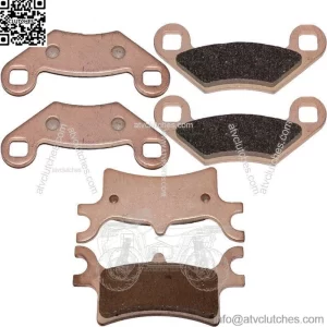 for Polaris Sportsman 800 EFI 2005-2009 Sintered Front & Rear Brake Pads (For: Polaris Sportsman 800)