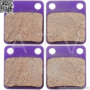 Brake Pads For Suzuki Eiger 400 2002-2007 for Honda ATC250R 1981-1982, 2 Sets Front and Rear Brake Pads