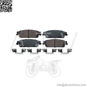 Rear Ceramic Brake Pads w/ Fluid for Chevy Silverado Sierra 1500 Yukon Tahoe (For: More than one vehicle)