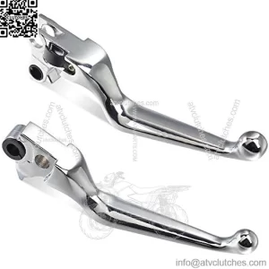 Chrome Brake Clutch Lever Motorcycle Hand Levers Compatible with Harley Sportster 883 1200 Dyna Touring Road King Heritage Softail Fat Bob