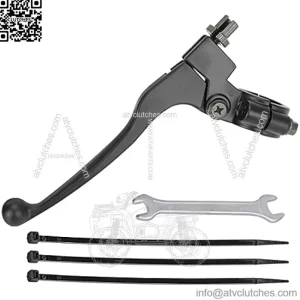 Left Brake Clutch handle Lever perch for 196cc 6.5HP Massimo MB200 Baja Heat Warrior MB165 MB200 Hensim TrailMaster Doodle Bug Blitz Dirt Bug 97cc DB30 Motovox MBX10 MBX11 Mini Bike Motorsports