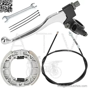 Mini Bike Brake Lever Handle 67 inch Drum Brake Cable Assembly Kit for 196cc 200cc Motor Coleman CT200U CT200U-EX BT200X Baja Warrior Heat MB200 MB165 Massimo Parts