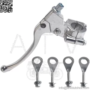 Brake Clutch Lever Handle Chain Tenioner fit for Predator 196cc 212cc 6.5hp Coleman CT200U CT200U-EX BT200X Baja MB200 MMB80 CRF50 XR50 Mini Bike Pit Dirt Bike Parts Silver